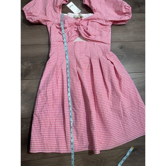 Flora Bea NYC Gionna Pink Gingham Dress nwt small - Picture 8 of 13